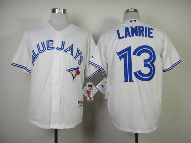 Men Toronto Blue Jays 13 Lawrie White MLB Jerseys